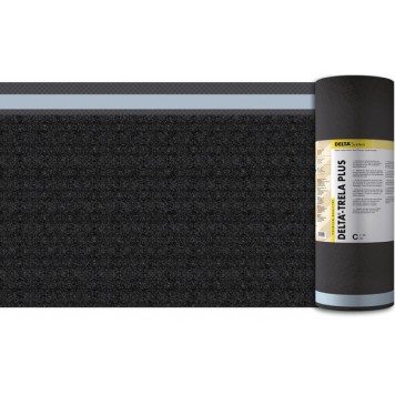 DELTA Trela PLUS - Структурированный разделительный слой для металлической кровли, 30*1.5м, рулон 45 м2, Германия-0