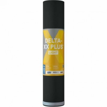 DELTA-XX LIGHT PLUS - Диффузионная мембрана для вентилируемых крыш и фасадах с облицовкой, 1,5*50 м, рулон 75 м2, 120 гр/м2, Германия-0
