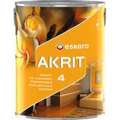 Eskaro Akrit 4 - Глубоко матовая краска для стен и потолков, 0.95 - 9.50 л, Финляндия