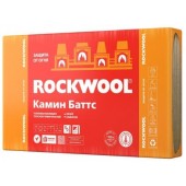 Rockwool Камин Баттс - Теплоизоляционные плиты с покрытием алюминиевой фольгой, 1000*600*30мм, 2,4м2 в упак, РФ