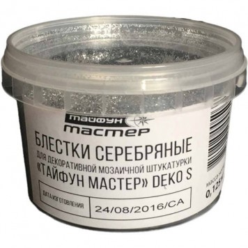 Тайфун мастер Deko S (Комп B) - Блестки для декоративной мозаичной штукатурки, 125гр, РБ -0