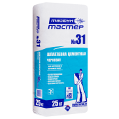 Тайфун Мастер № 31 - Шпатлевка цементная черновая, РБ, 25 кг.