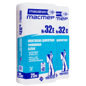Тайфун Мастер № 32с— Шпатлевка цементная финишная, серая, РБ, 25 кг