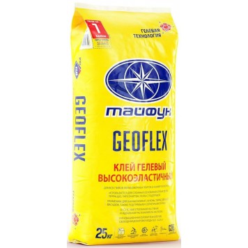 Тайфун Мастер Geoflex - Клеевой состав гелевый высокоэластичный, 25кг, РБ-0