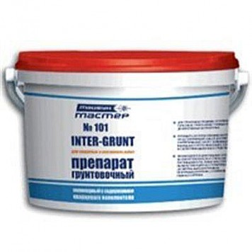 Тайфун мастер № 101 Inter grund - грунтующая краска с кварцевым песком, РБ, 5-15кг-0