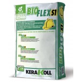 KeraKoll Bioflex S1 - эластичный клей для плитки(белый, серый), 25 кг., Польша