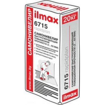Ilmax 6715 Rapidplan - Быстротвердеющий самонивелир повышенной прочности, от 2 до 60мм, РБ, 20кг-0