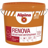 Alpina Expert Renova - Матовая, ярко-белая интерьерная краска, РБ, 10-15 литров