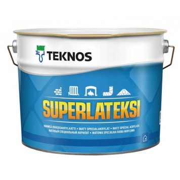 Teknos Superlateksi B.3 - Акрилатная универсальная краска, прозрачная, 0.9-9 литров, Финляндия-0