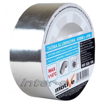 Motive - Лента алюминиевая, стойкая к температуре до 110 градусов, 48мм*45м-0
