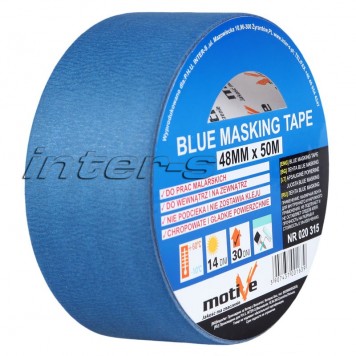 Motive Blue Masking Tape - Малярная синяя лента, профессиональная, 25-48мм*50м, Польша-0
