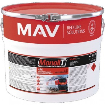 MAV Monolit L-17 Anti-Graffiti 2K - Защитный лак от "граффити", 10+(7*1) литра, РБ-0