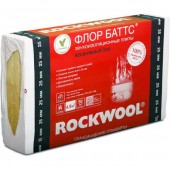 Rockwool Флор Баттс - Теплоизоляция для полов, толщина 25-50мм, 125 кг/м3, упак, РФ