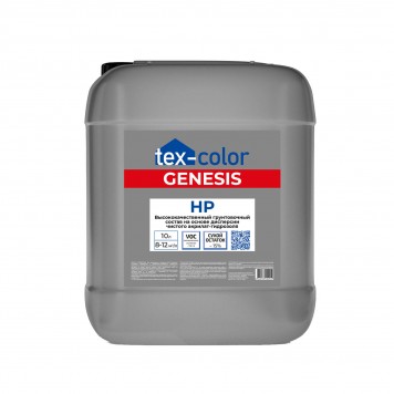 Tex-color Genesis HP - Высококачественная грунтовка на основе акрилат-гидрозоля, концентрат до 1:5, 5 - 10 литров-0