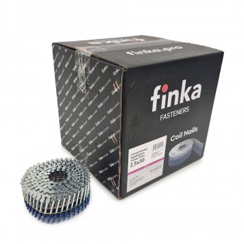 Строительные барабанные гвозди Finka 2.5х50 Ring NK (4800 шт) -1