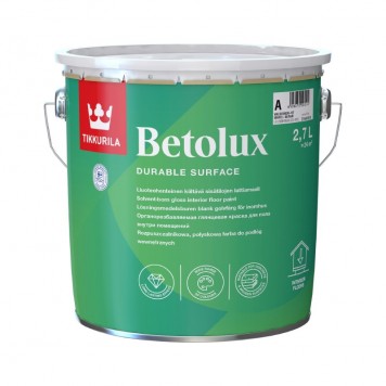 Tikkurila Betolux Base A - Органоразбавляемая краска для полов, белая, 0,9 - 2,7 л, Финляндия-0