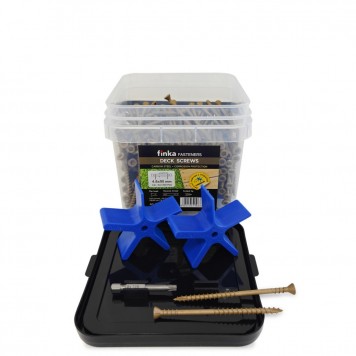Саморезы Finka Deck Wood Screws C4 4,8х90mm - Саморезы из углеродистой стали для монтажа террасной и фасадной доски открытым способом-1