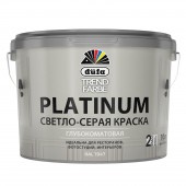Dufa Trend Farbe Platinum - интерьерная краска в светло-сером цвете (RAL 7047) 2,5 л - 10 л 