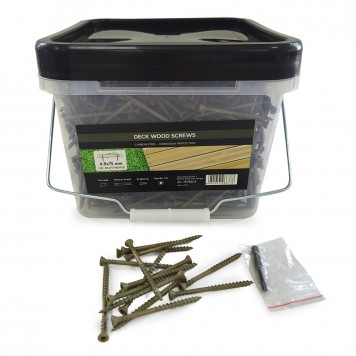 Саморезы Finka Deck Wood Screws C4 4,8х75mm - Саморезы из углеродистой стали для монтажа террасной и фасадной доски открытым способом-2