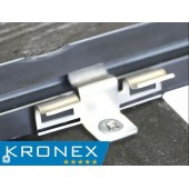 KRONEX Крепеж промежуточный № 9 для каркаса из металлопрофиля и лаги ДПК (упак/100 шт),Канада