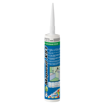 Mapei MAPESIL XS1 - силиконовый герметик на основе уксусной полимеризации, с устойчивыми к плесени добавками, 300 мл-0
